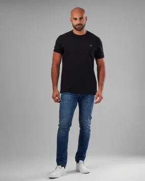 SHORT SLEEVE SLIM T-SHIRT - BLACK