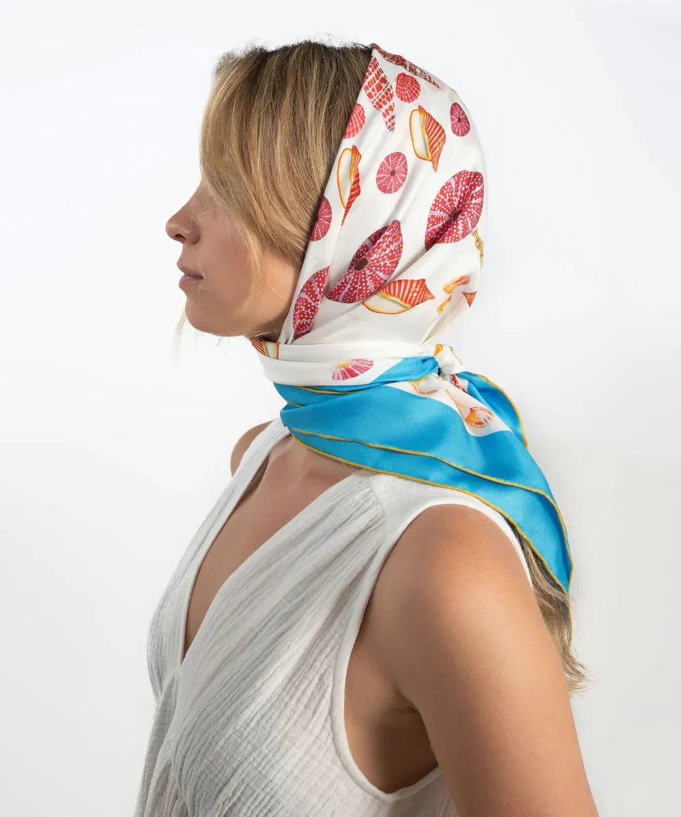 Silk Scarf: Jewels Of The Sea I