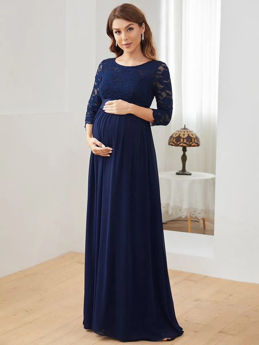 Simple and Elegant Wholesale Maternity Dress with A-line silhouette