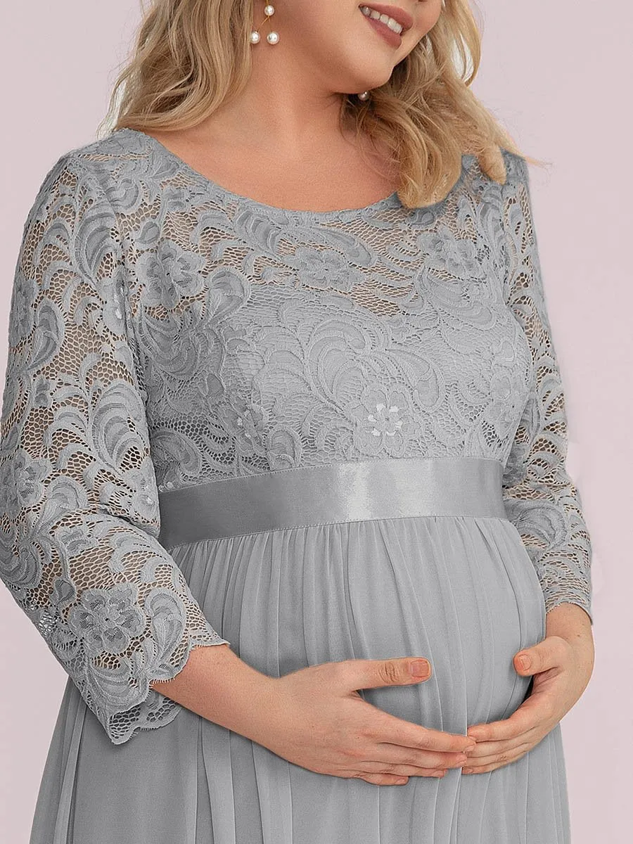 Simple and Elegant Wholesale Maternity Dress with A-line silhouette