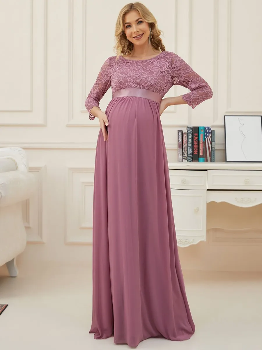 Simple and Elegant Wholesale Maternity Dress with A-line silhouette