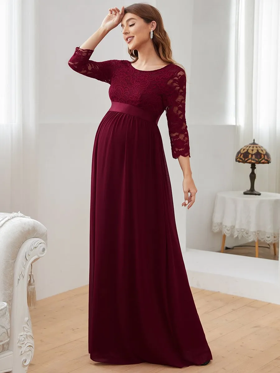 Simple and Elegant Wholesale Maternity Dress with A-line silhouette