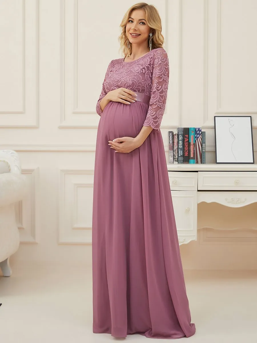 Simple and Elegant Wholesale Maternity Dress with A-line silhouette