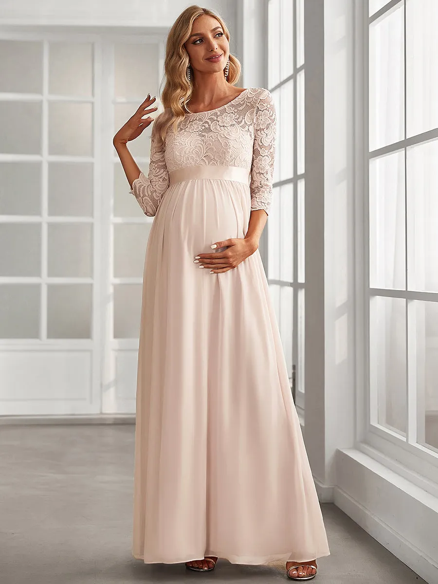 Simple and Elegant Wholesale Maternity Dress with A-line silhouette