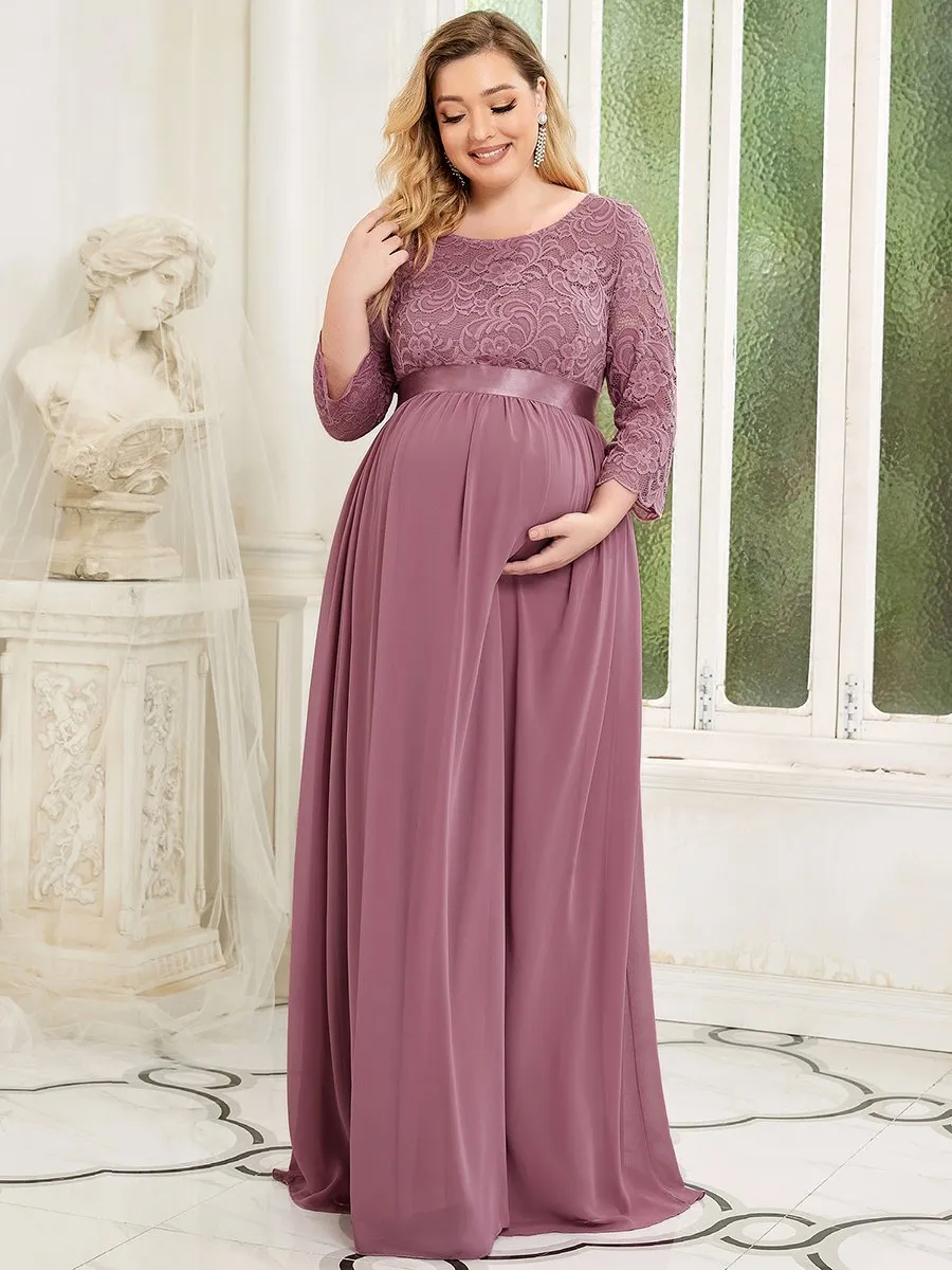 Simple and Elegant Wholesale Maternity Dress with A-line silhouette