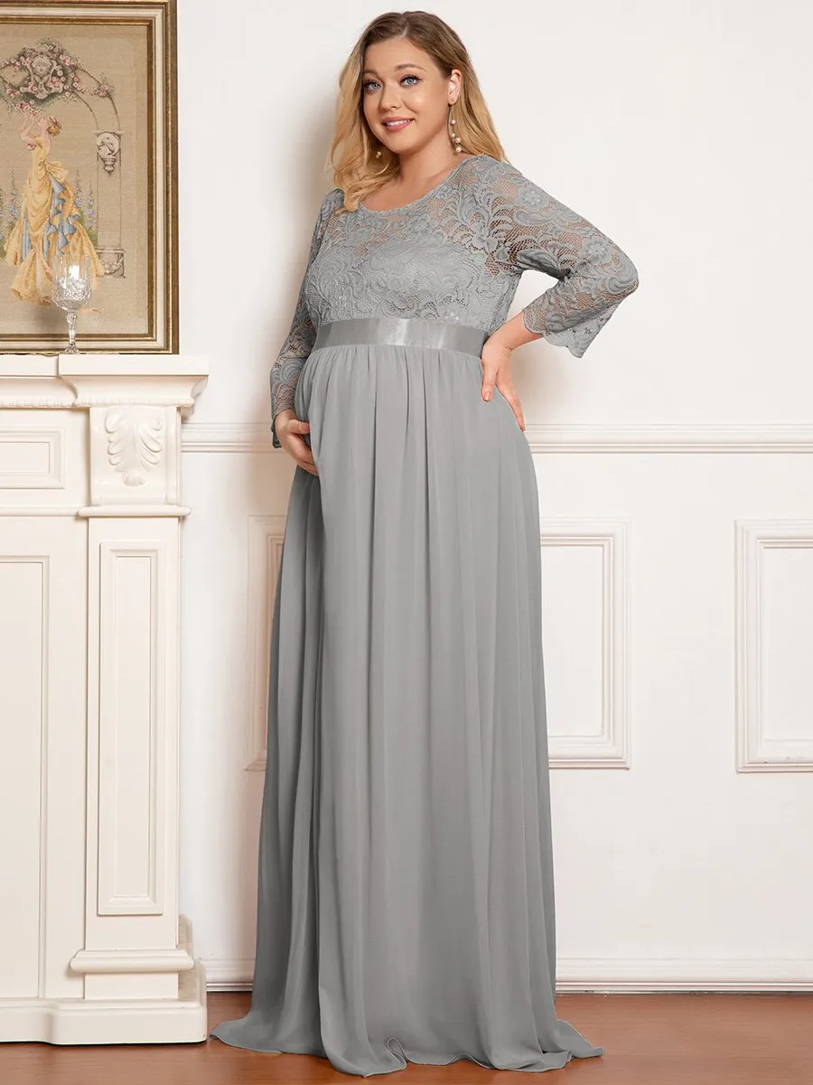 Simple and Elegant Wholesale Maternity Dress with A-line silhouette