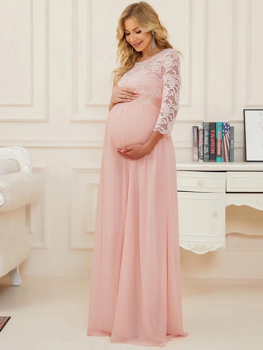 Simple and Elegant Wholesale Maternity Dress with A-line silhouette