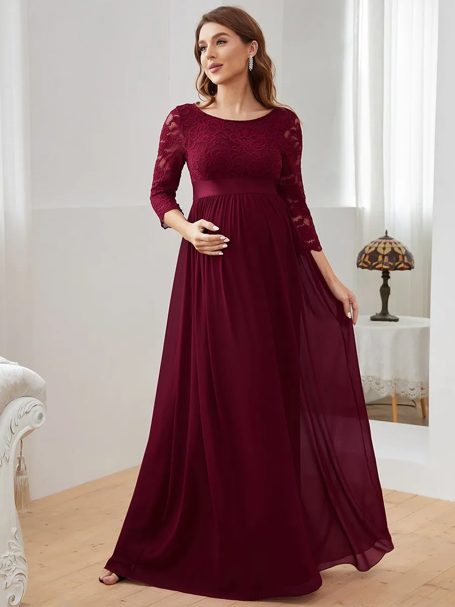 Simple and Elegant Wholesale Maternity Dress with A-line silhouette