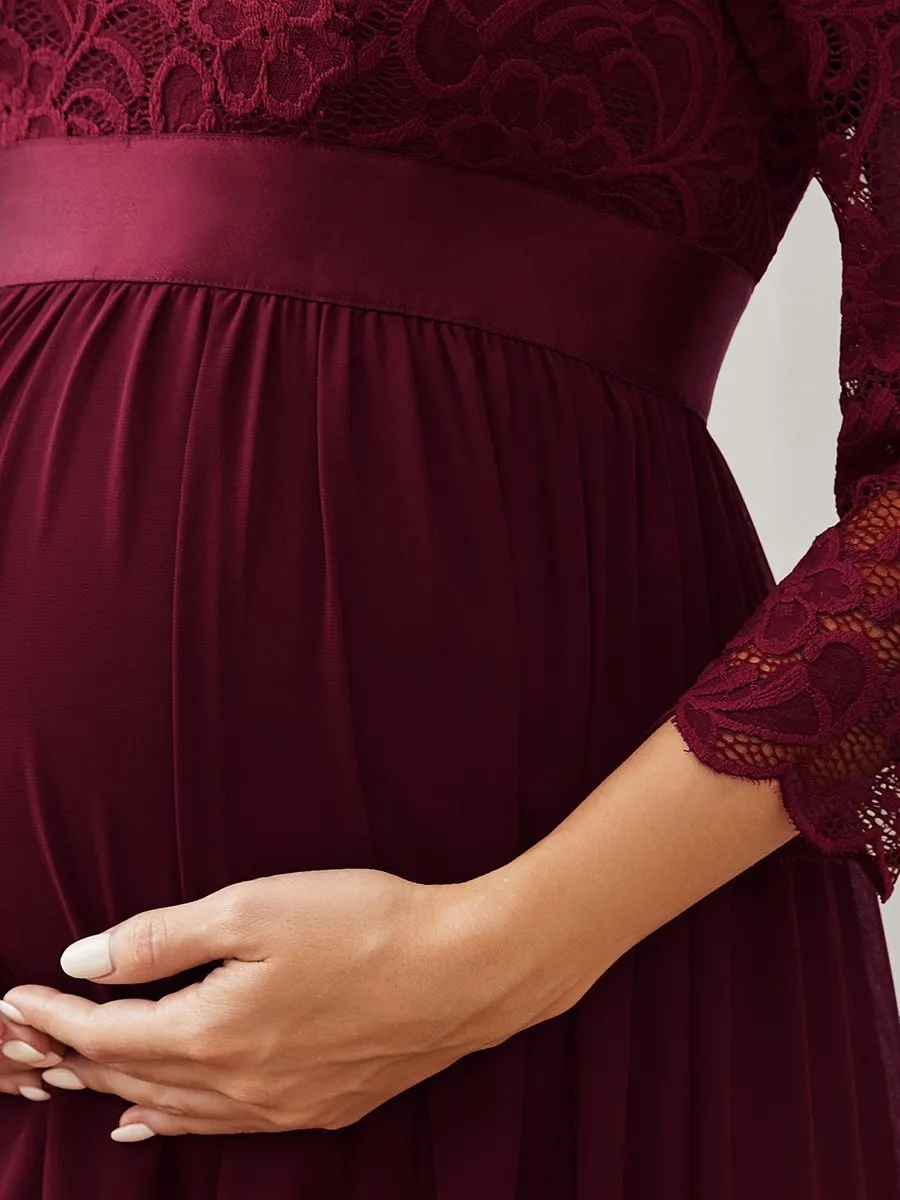 Simple and Elegant Wholesale Maternity Dress with A-line silhouette