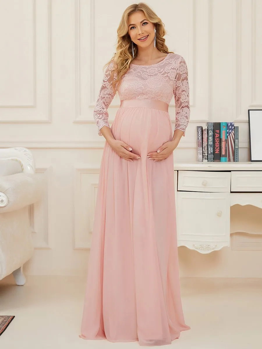 Simple and Elegant Wholesale Maternity Dress with A-line silhouette