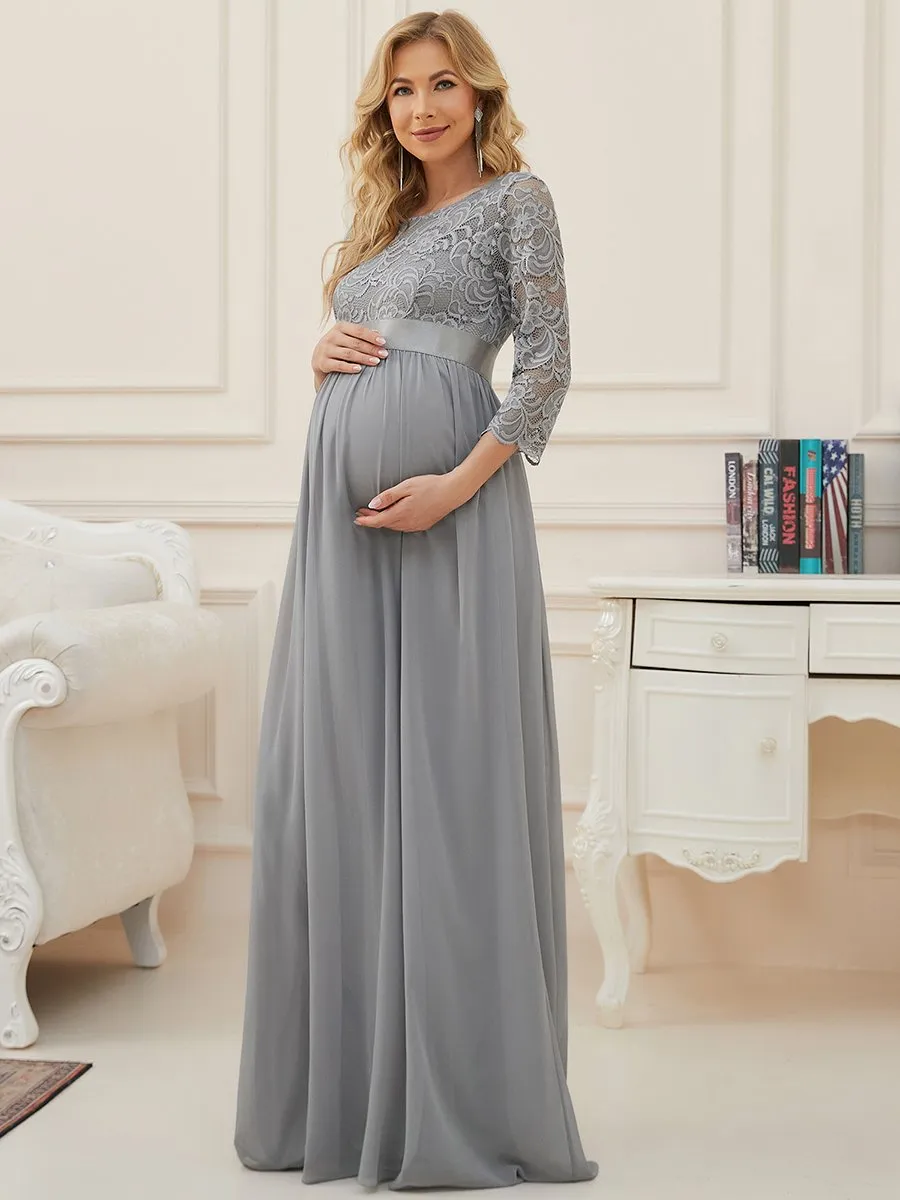 Simple and Elegant Wholesale Maternity Dress with A-line silhouette