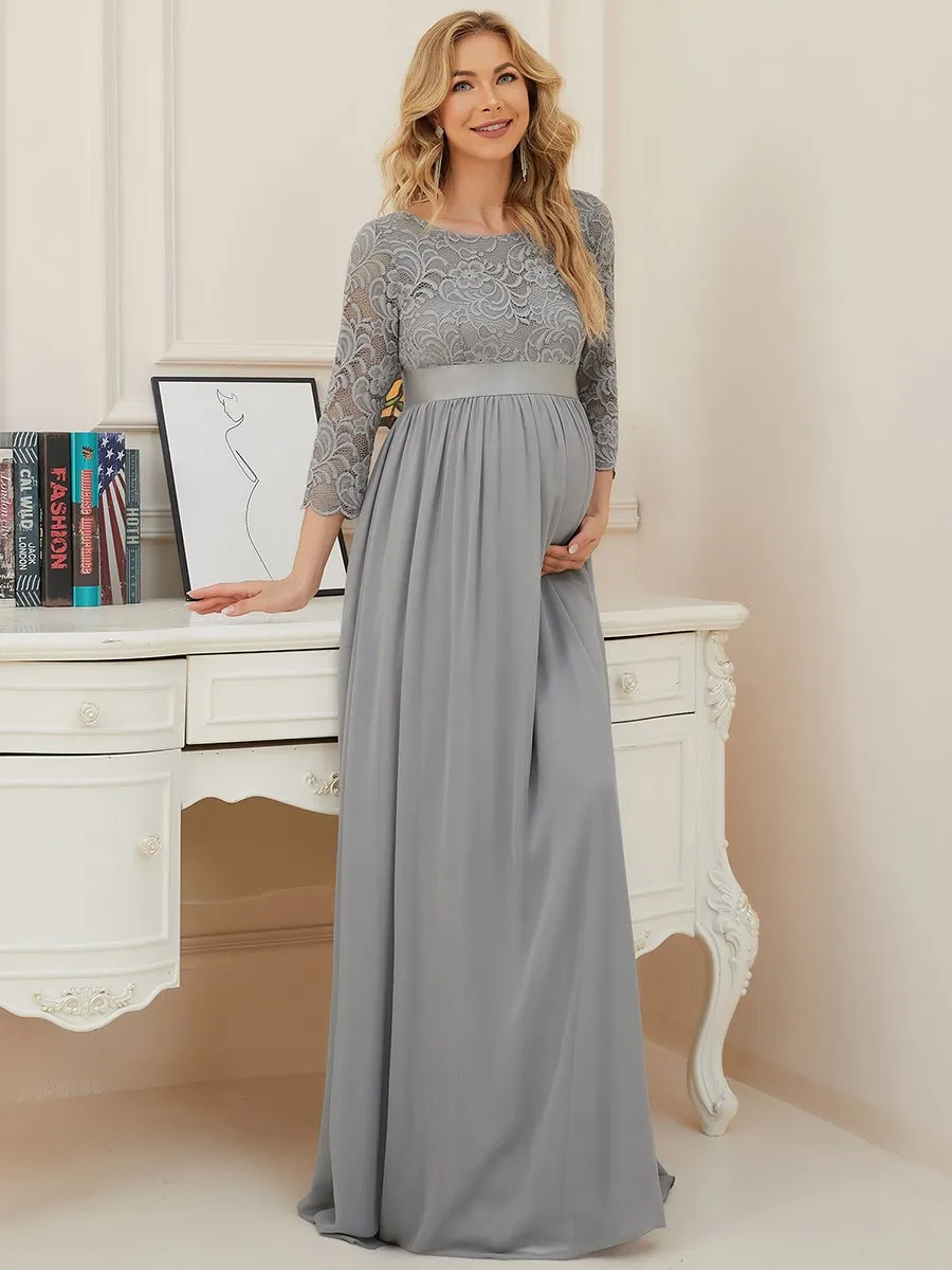 Simple and Elegant Wholesale Maternity Dress with A-line silhouette