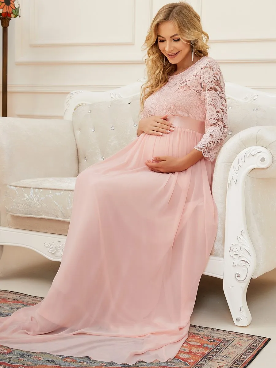 Simple and Elegant Wholesale Maternity Dress with A-line silhouette