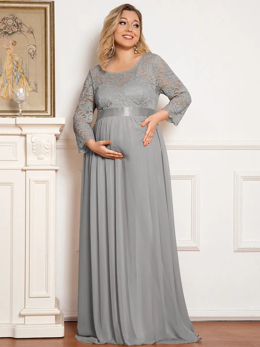 Simple and Elegant Wholesale Maternity Dress with A-line silhouette