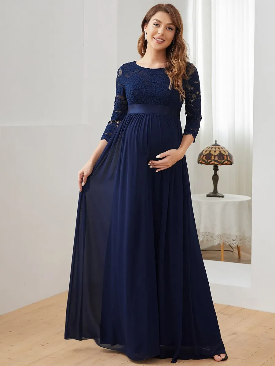 Simple and Elegant Wholesale Maternity Dress with A-line silhouette