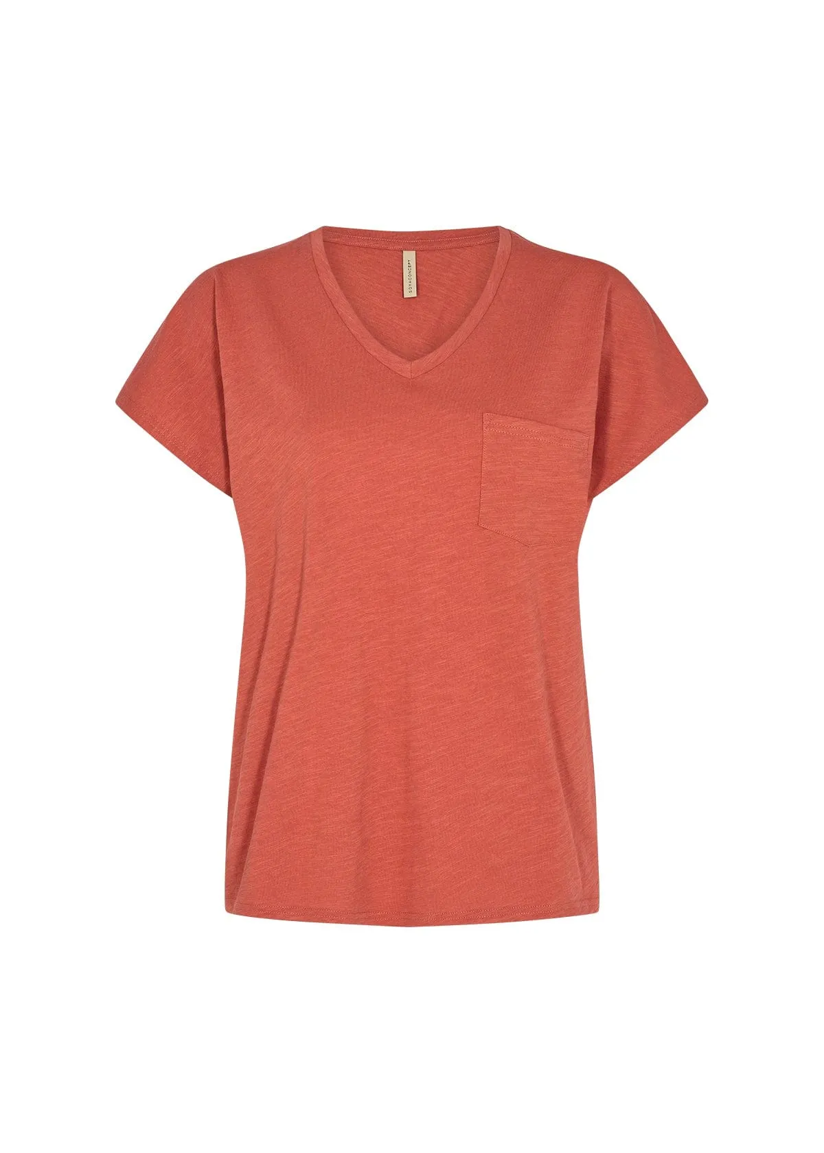 Soya Concept Cotton T Shirt Terracotta