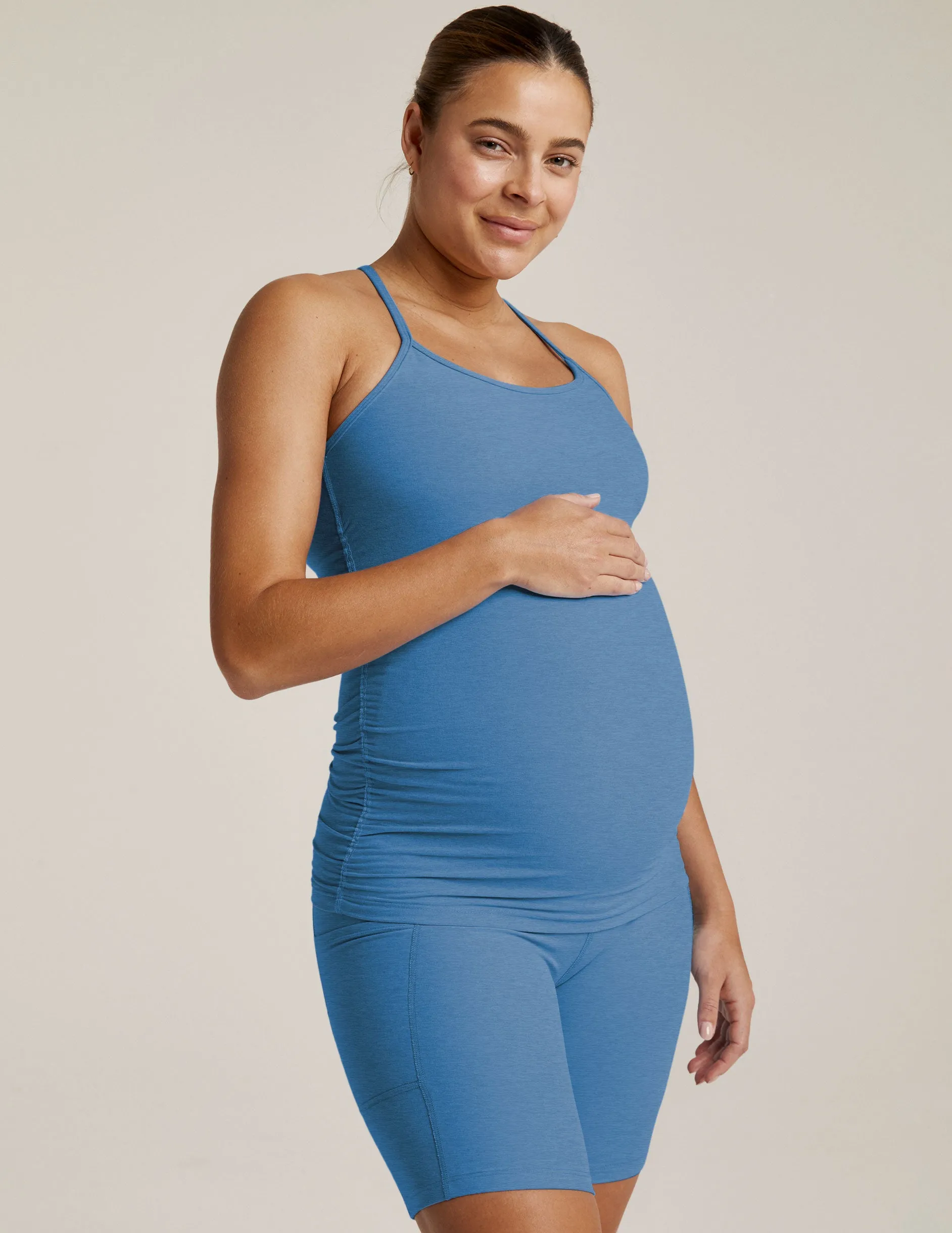 Spacedye Keep Your Cool Maternity Slim Racerback Tank