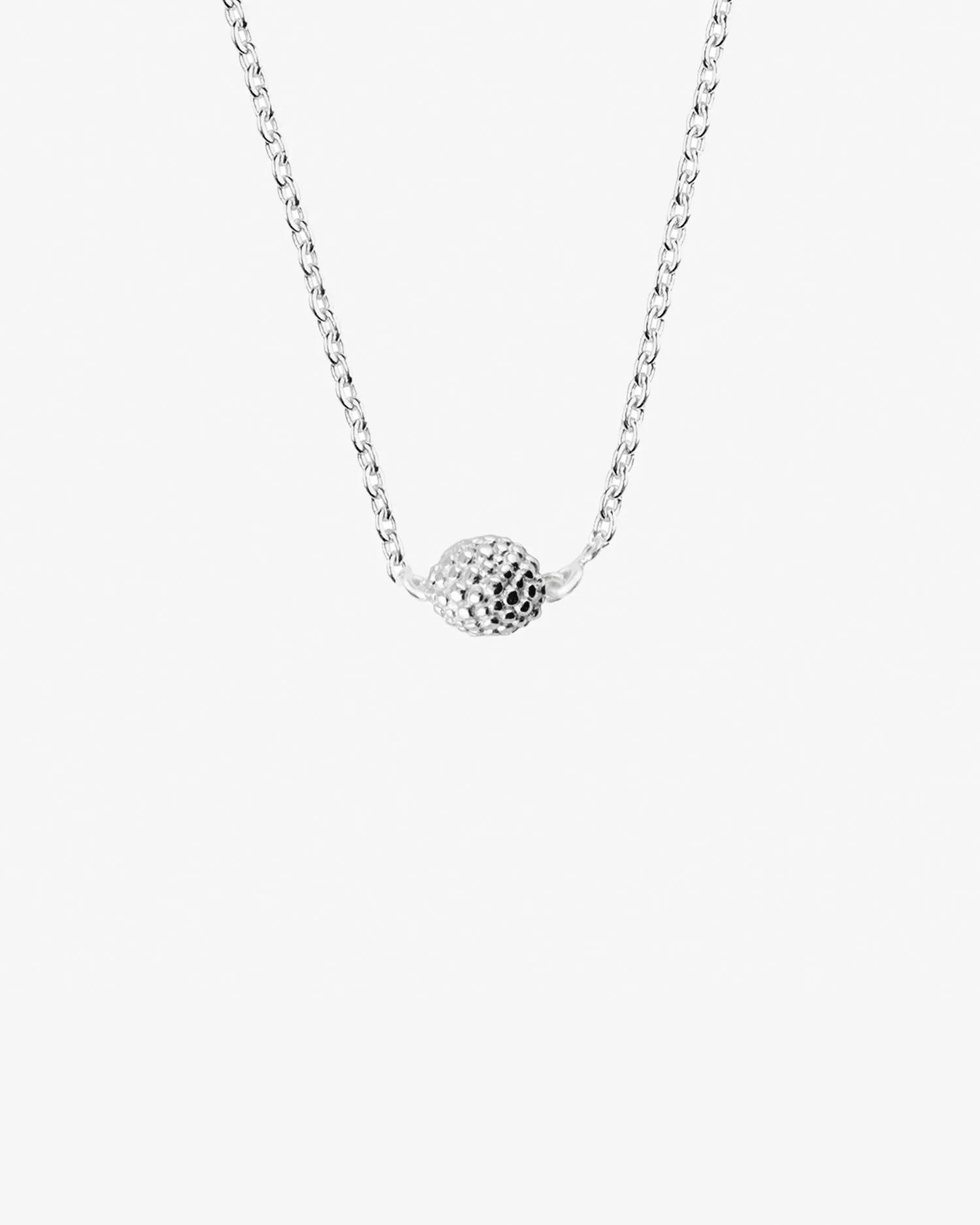 Stardust drop necklace silver