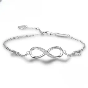 Sterling Silver Infinity Bracelet