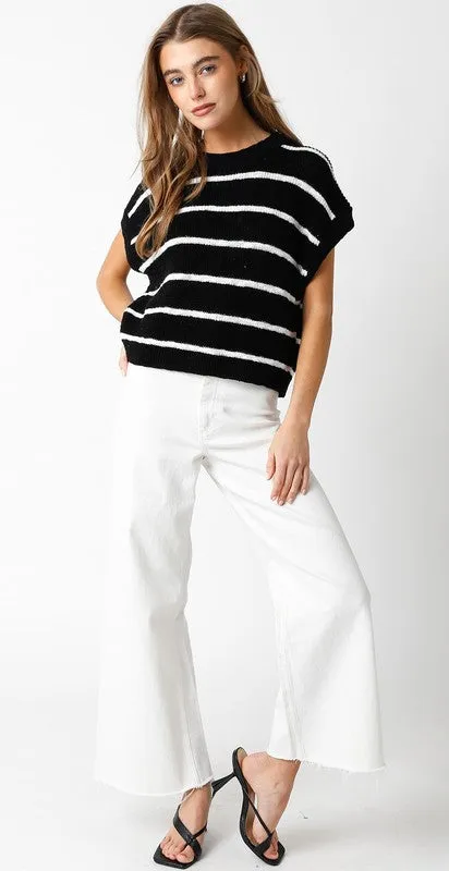 Striped Knit Top