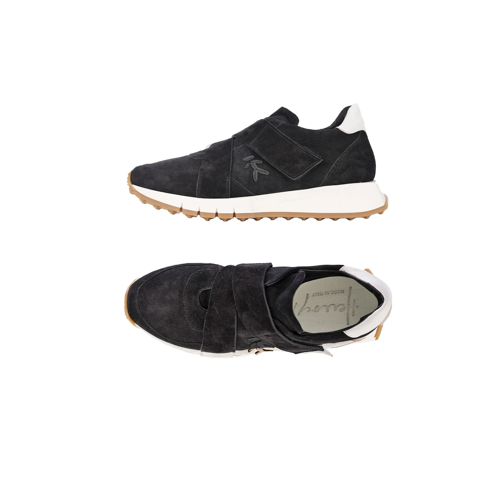 Suede Leather Man Sneaker Black