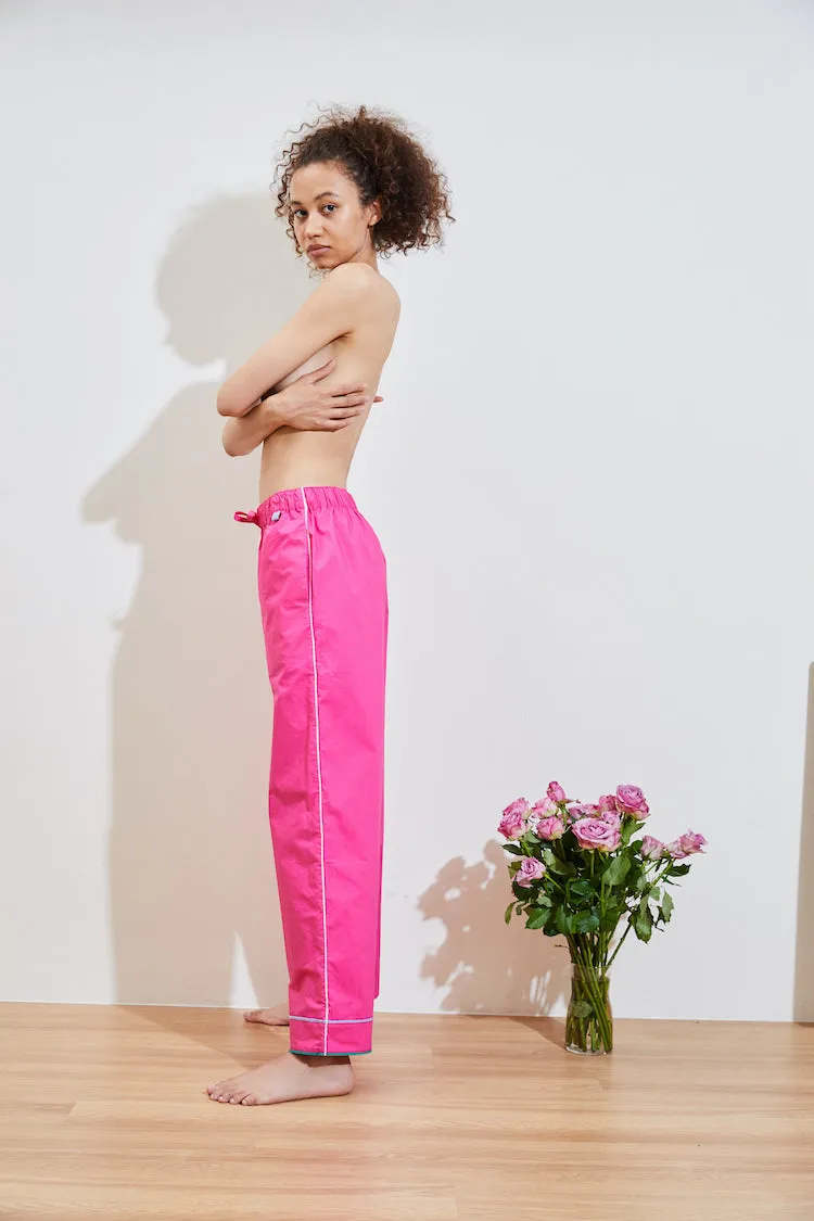 SUGAR COTTON STRAIGHT TROUSER rose