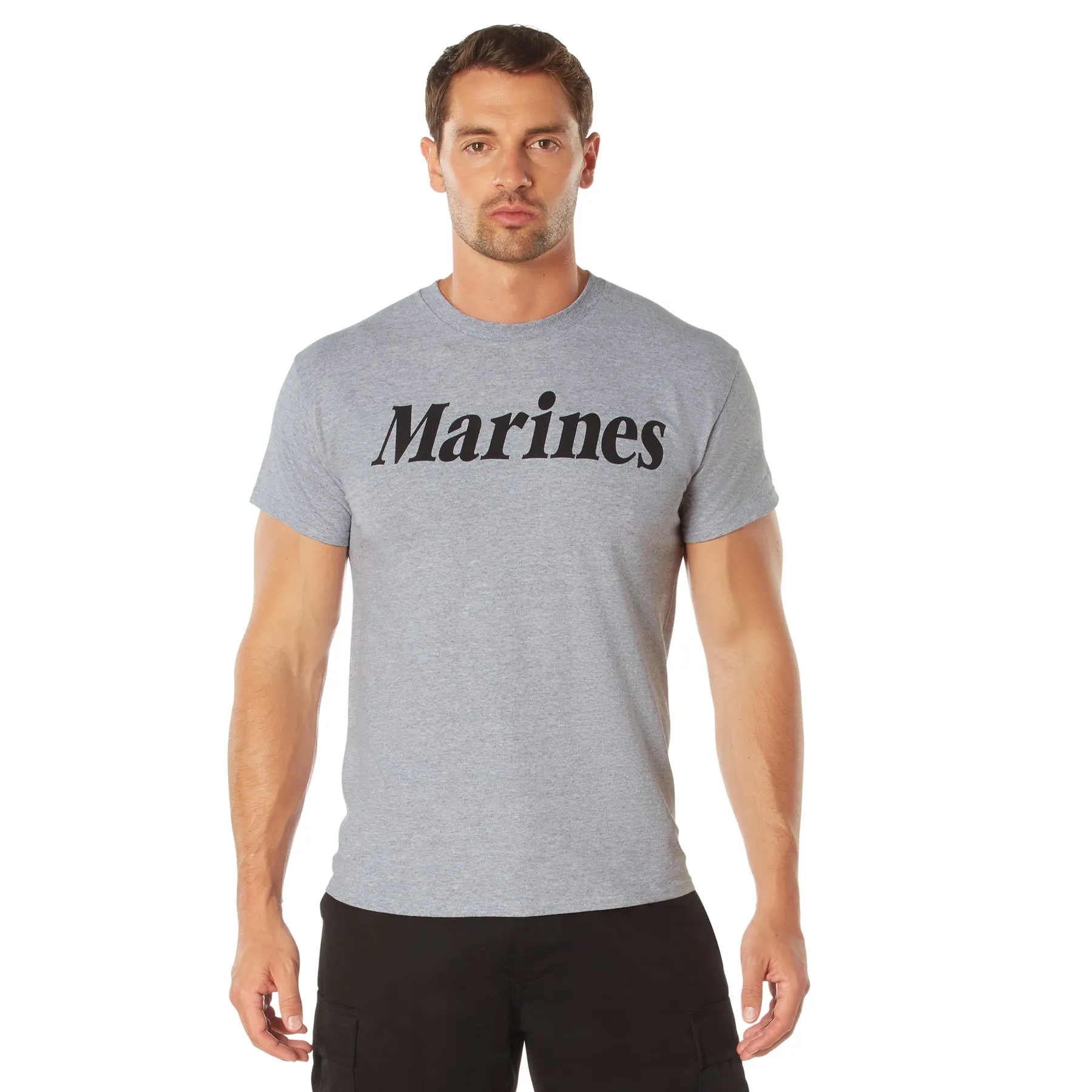 T-Shirt, Marines (black lettering on a grey shirt)