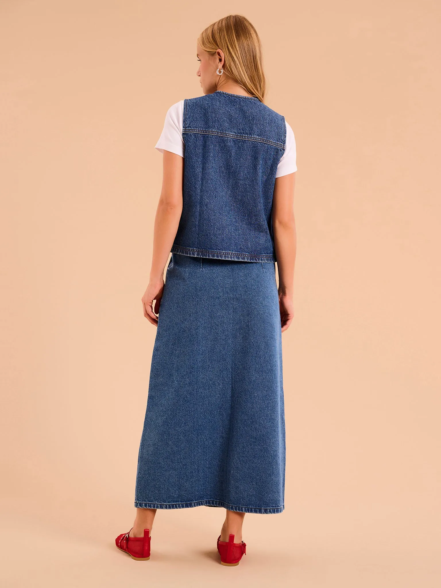 Talena Denim Waistcoat