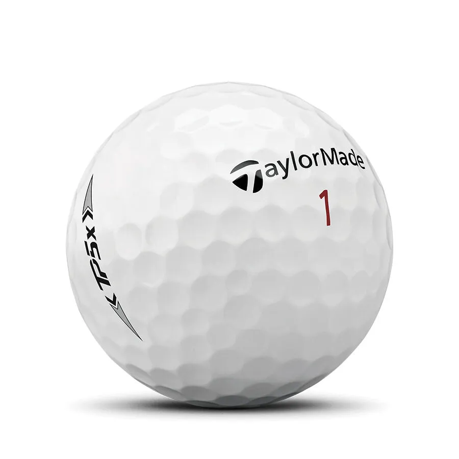 TaylorMade 2021 TP5x Golf Balls 12 Pack White