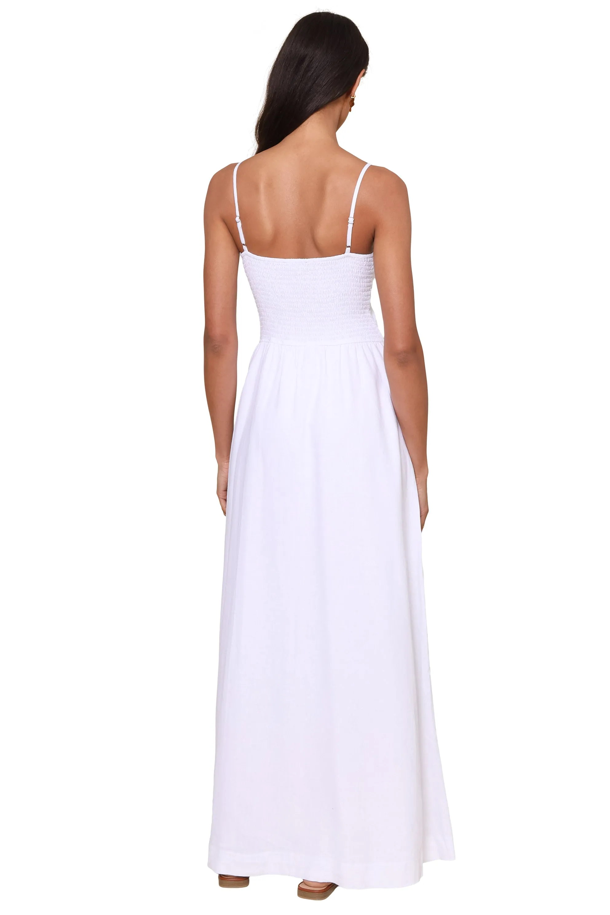 The Linen Cutout Maxi Dress