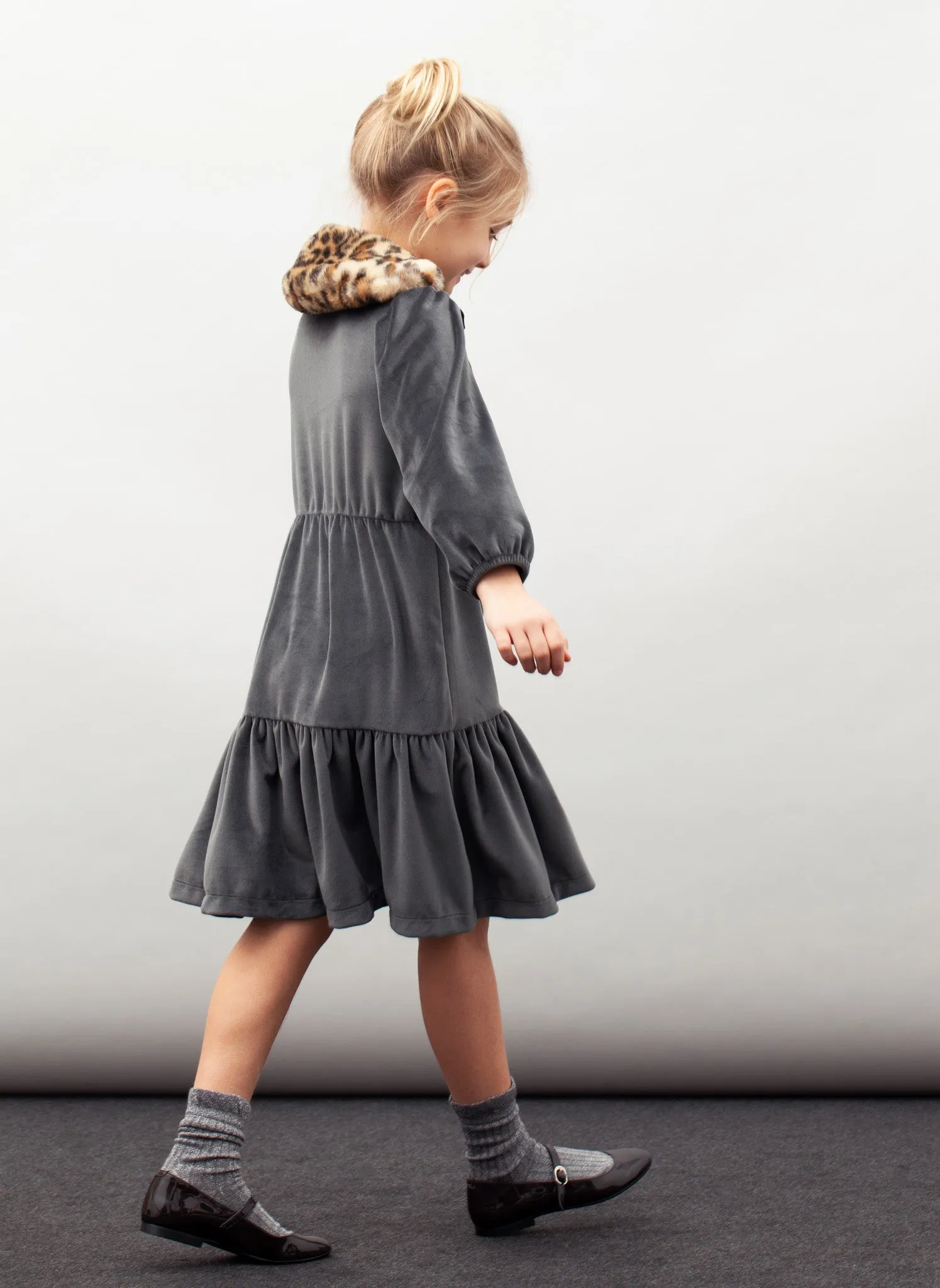 tocoto vintage Girls Velvet Dress