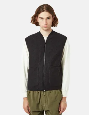 Universal Works Zip Waistcoat - Black