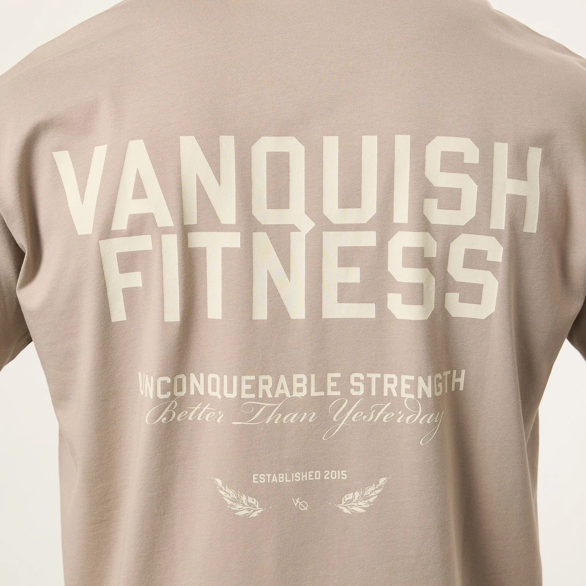 Vanquish TSP Unconquerable Strength Grey Oversized T Shirt