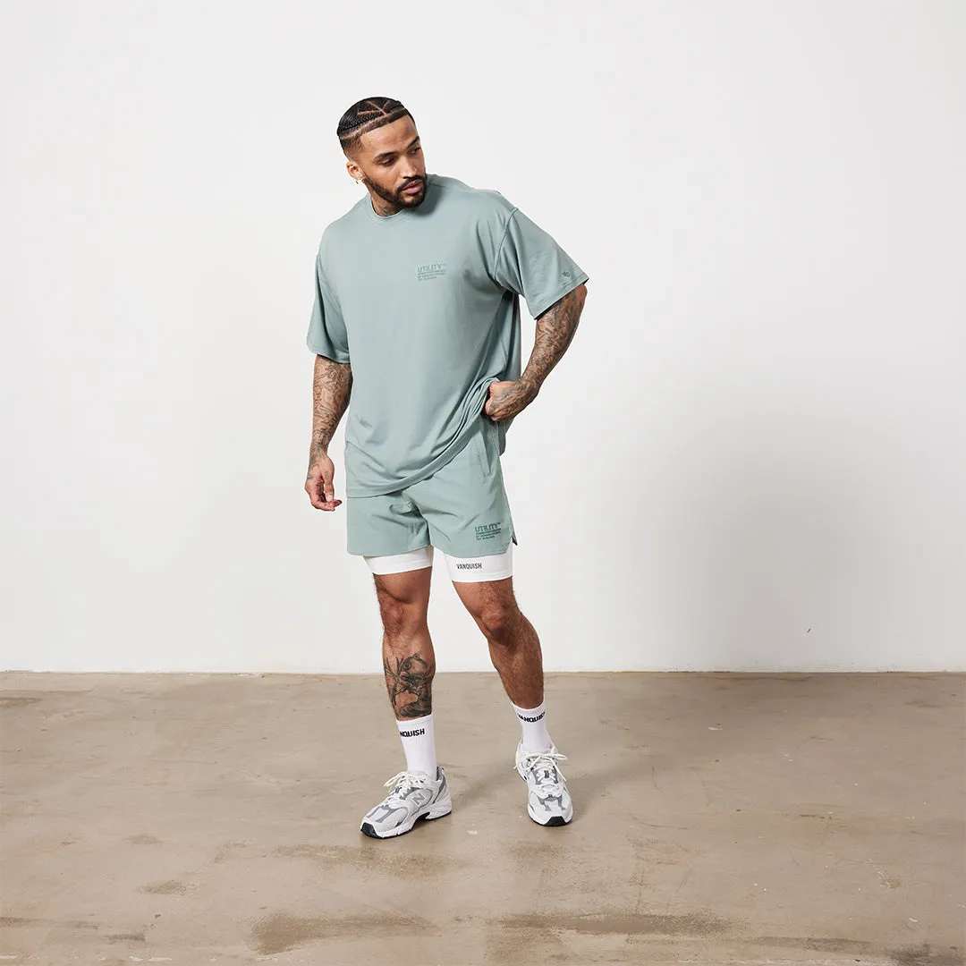 Vanquish Utility Frost Green Oversized T Shirt