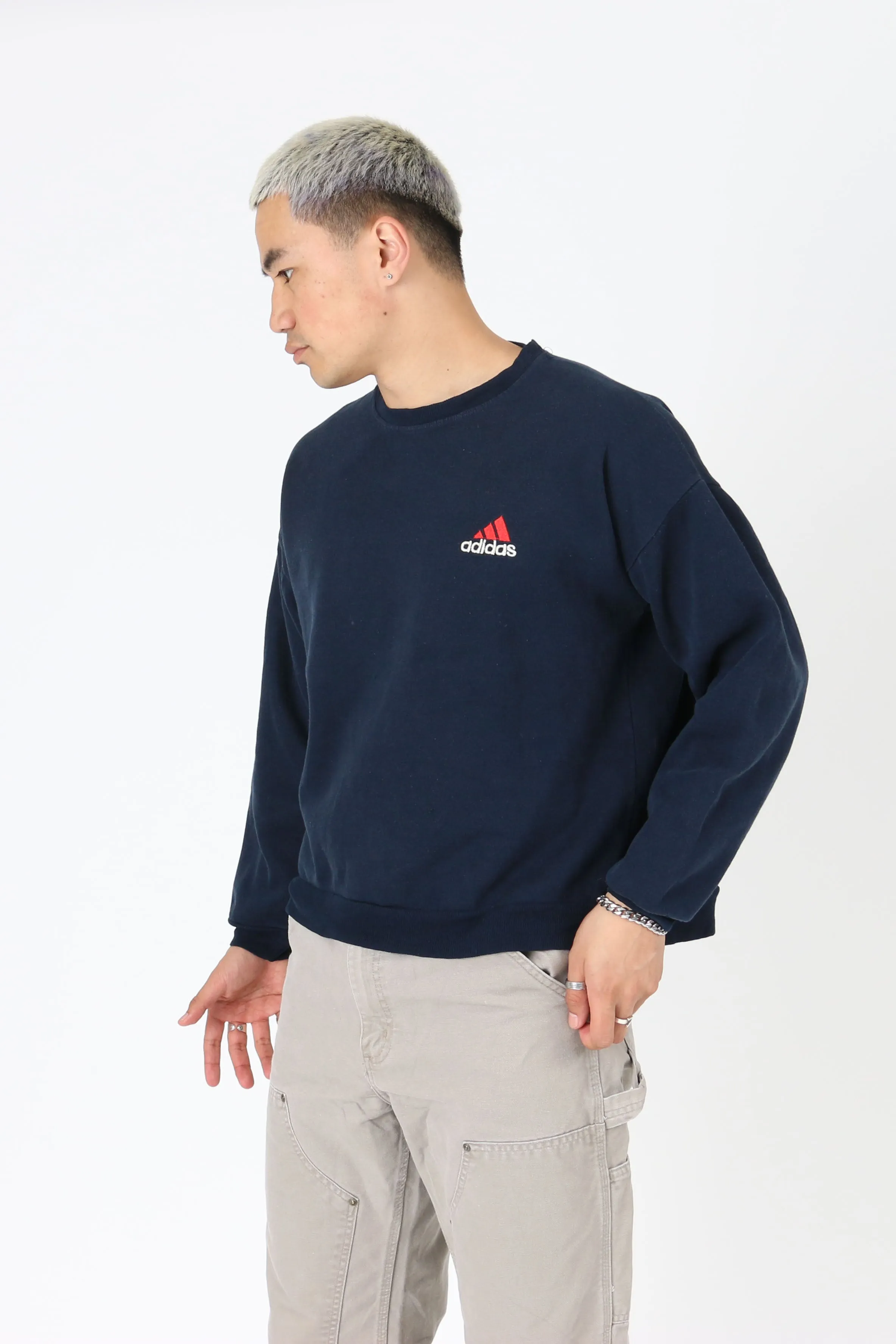 Vintage Adidas Logo Sweatshirt M