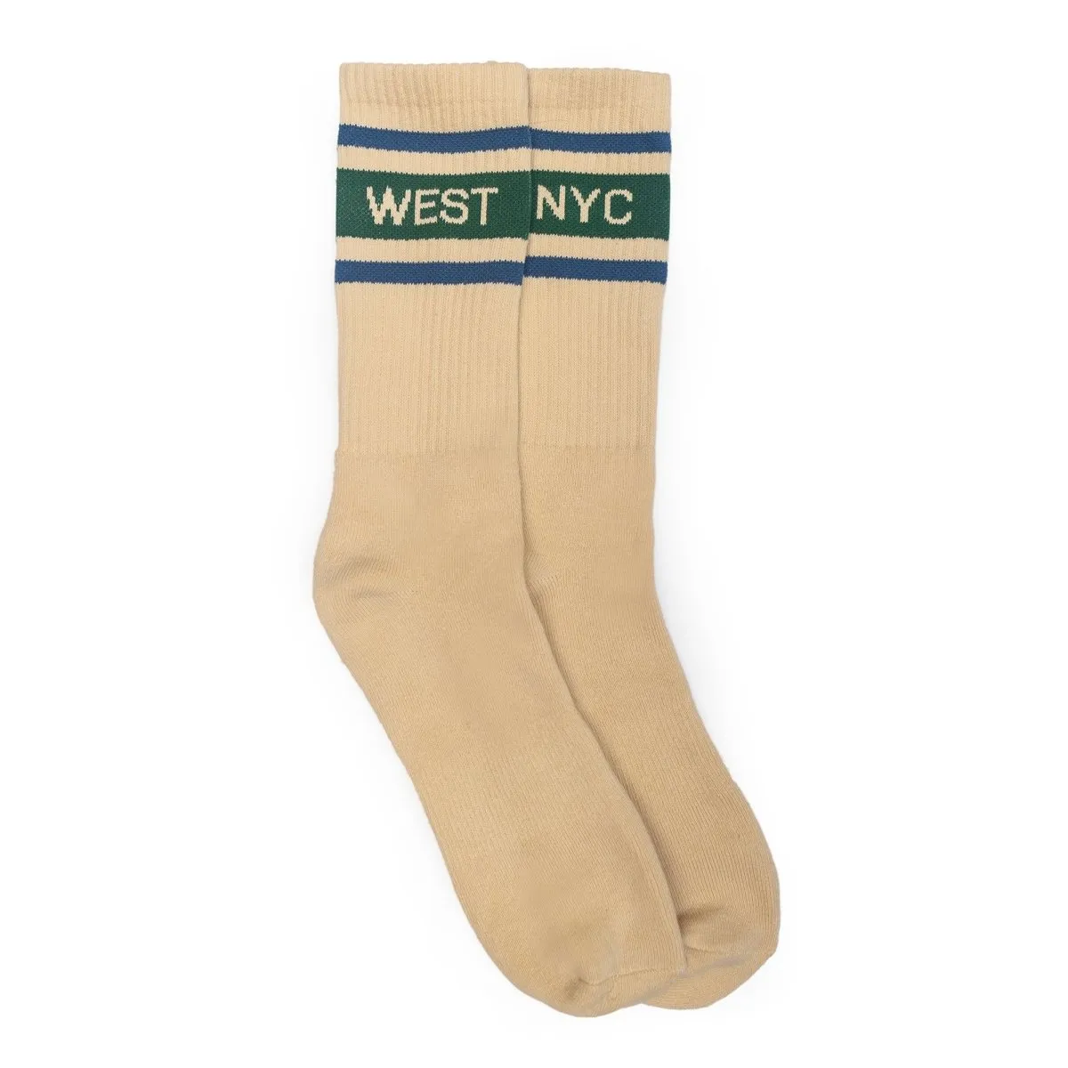 West NYC Varsity Bar Sock Sail/Green/Blue