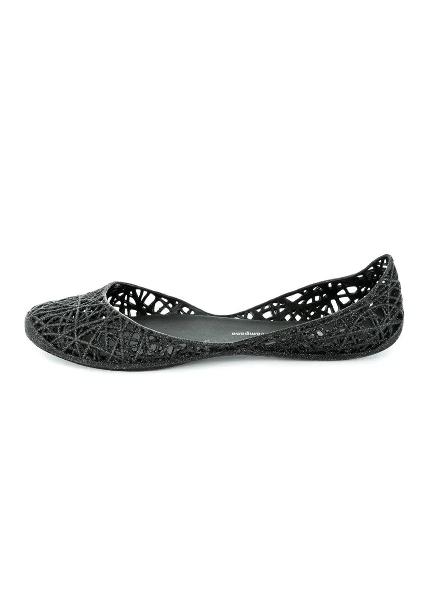 Zig Zag Glitter Ballet Flat